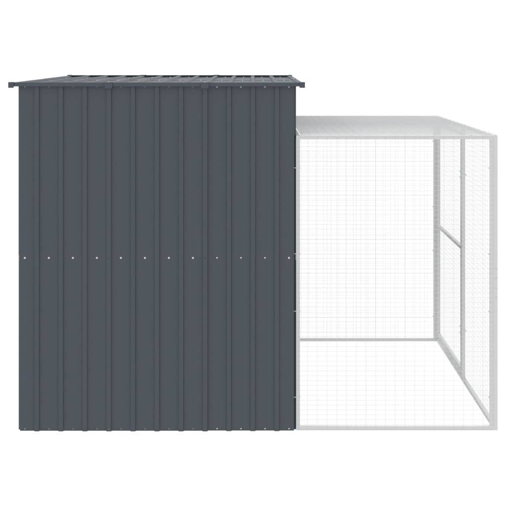 Vidaxl - Niche pour chien avec cour anthracite 214x253x181 cm vidaXL 3189131 - Image 5