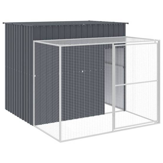 Vidaxl - Niche pour chien avec cour anthracite 214x253x181 cm vidaXL 3189131 - Image 2