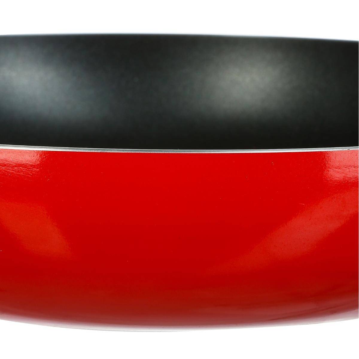 Poêle en Aluminium "Essentielle" 28cm Rouge - Image 2