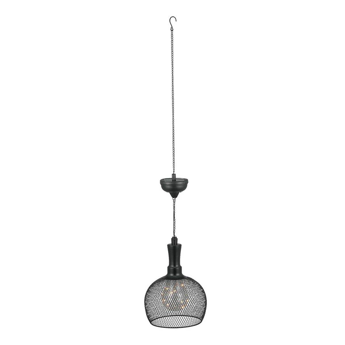 Lumisky - Suspension solaire ronde LOFT ROUND Noir Acier H85cm - Image 1