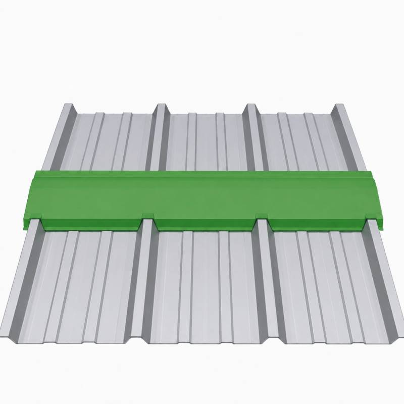 Faîtière crantée 2,1 m 180 x 180 mm pour plaque nervurée acier 900/25 - Coloris - Rouge 8012, Longueur - 210 cm - Image 3