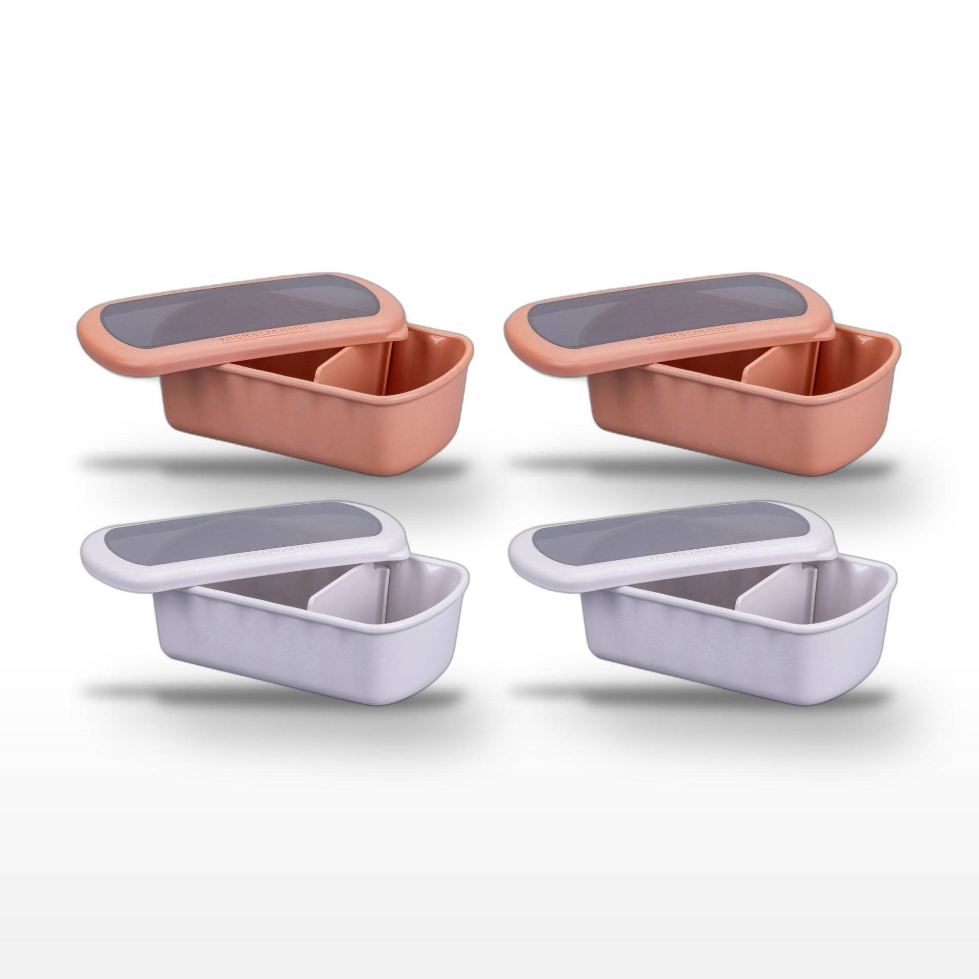 Lot de 4 boîtes à lunch 1L avec 4 ustensiles de cuisine Fackelmann Storage - Image 1