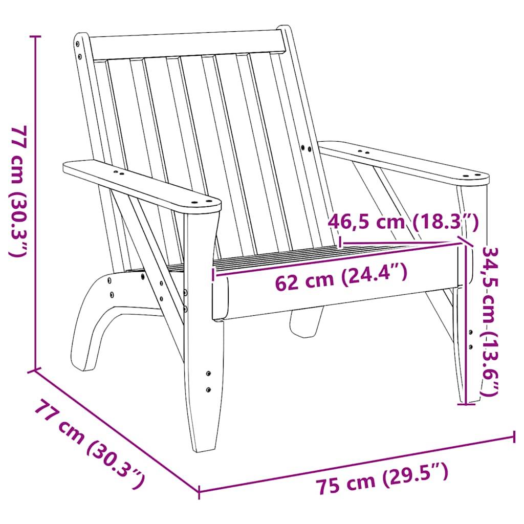 Prolenta Premium - Chaises de jardin bois blanc 75 x 77 x 77 cm - Prolenta premium p370.9 - Image 9