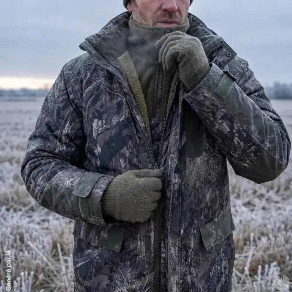 Ensemble de chasse Thermo Realtree homme : veste et salopette Taille 2XL - Image 5