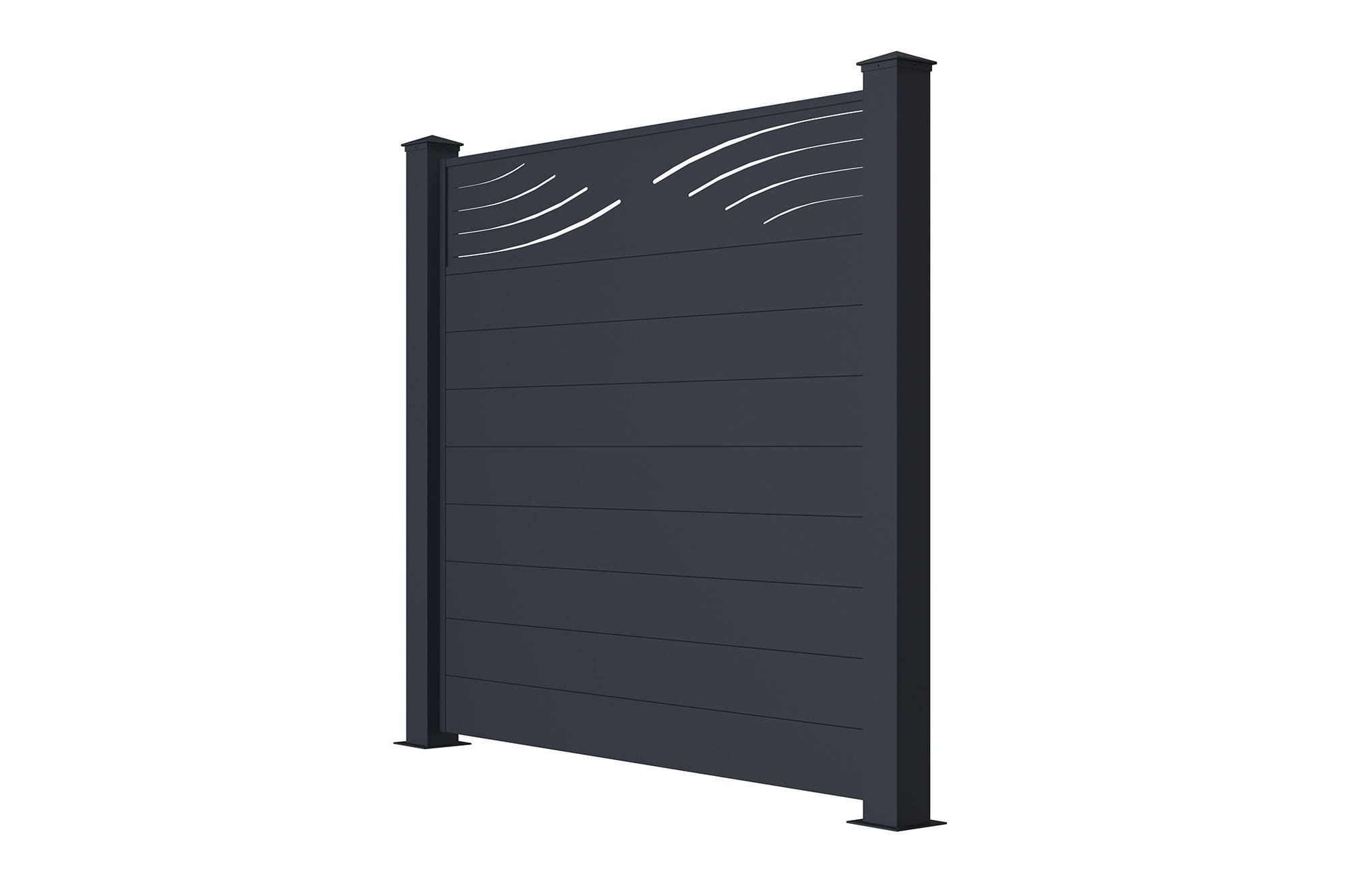 Casanoov Lot de 2 kits de clôture aluminium VELETA H.170 cm - kits complet 3.8m - Image 4
