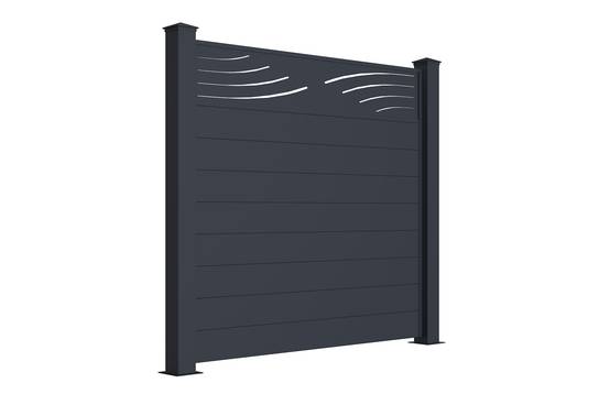 Casanoov Lot de 2 kits de clôture aluminium VELETA H.170 cm - kits complet 3.8m - Image 3