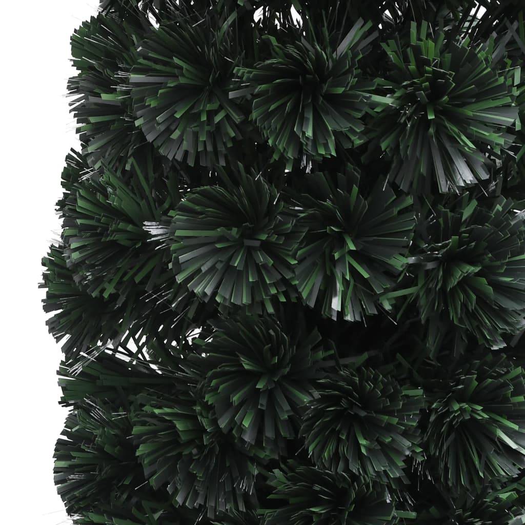 Grand sapin de Noël fin fibre optique lumineuse pour salon Vert 210 cm – ComfortXL Outdoor Living - Image 5