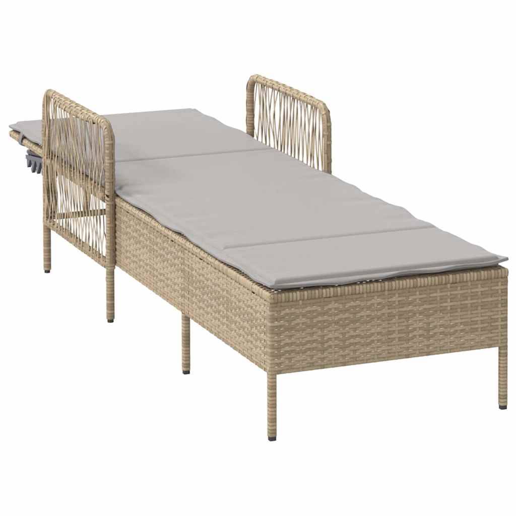 Vidaxl - Transat polyrotin Beige et Gris clair vidaXL 365428 - Image 5