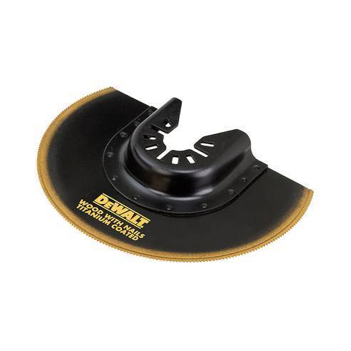 Lame titanium Ø100 mm pour Multicutter DEWALT - semi-circulaire à moyeu déporté - DT20711-QZ - Image 1