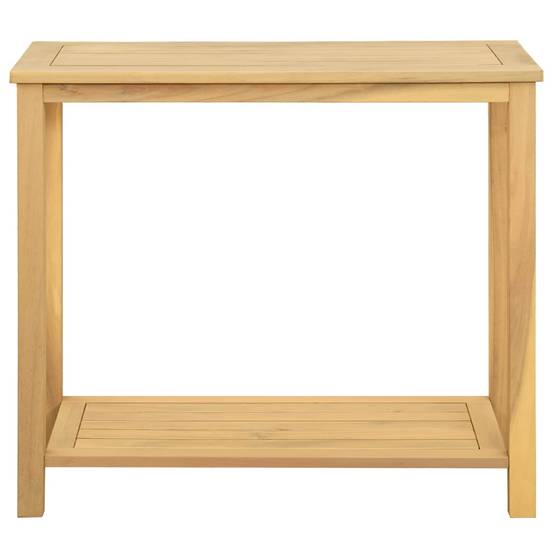 Table console jardin bois acacia clair 80 x 35 x 75 cm - PANGIVO - Image 2