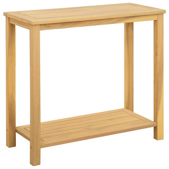 Table console jardin bois acacia clair 80 x 35 x 75 cm - PANGIVO - Image 1
