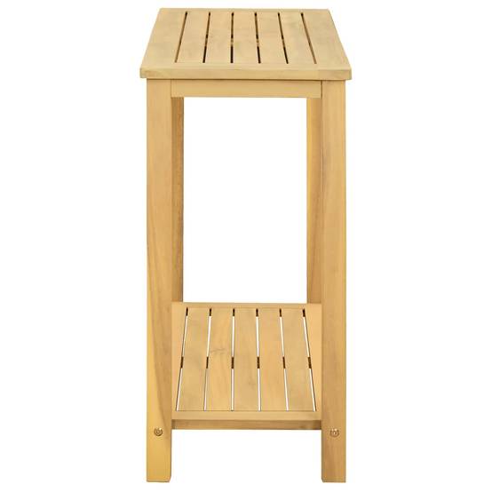 Table console jardin bois acacia clair 80 x 35 x 75 cm - PANGIVO - Image 3