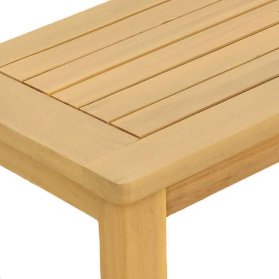 Table console jardin bois acacia clair 80 x 35 x 75 cm - PANGIVO - Image 5