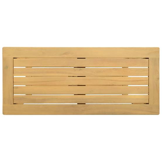 Table console jardin bois acacia clair 80 x 35 x 75 cm - PANGIVO - Image 4
