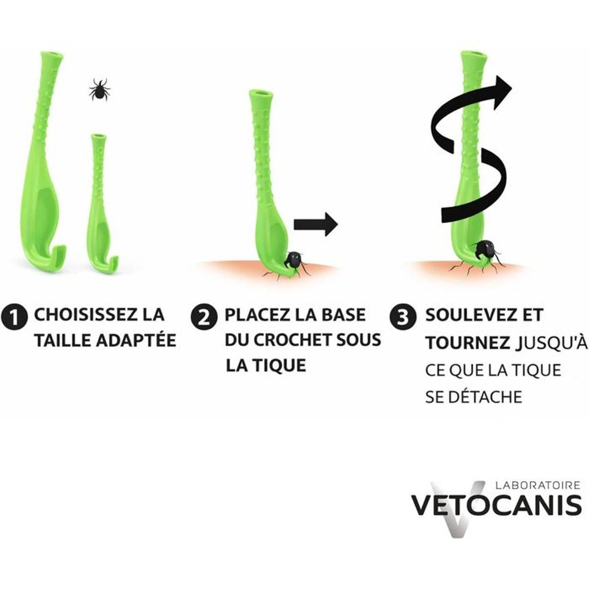 Crochet à tiques sans produits chimiques pour chiens et chats - VETOCANIS - Image 3