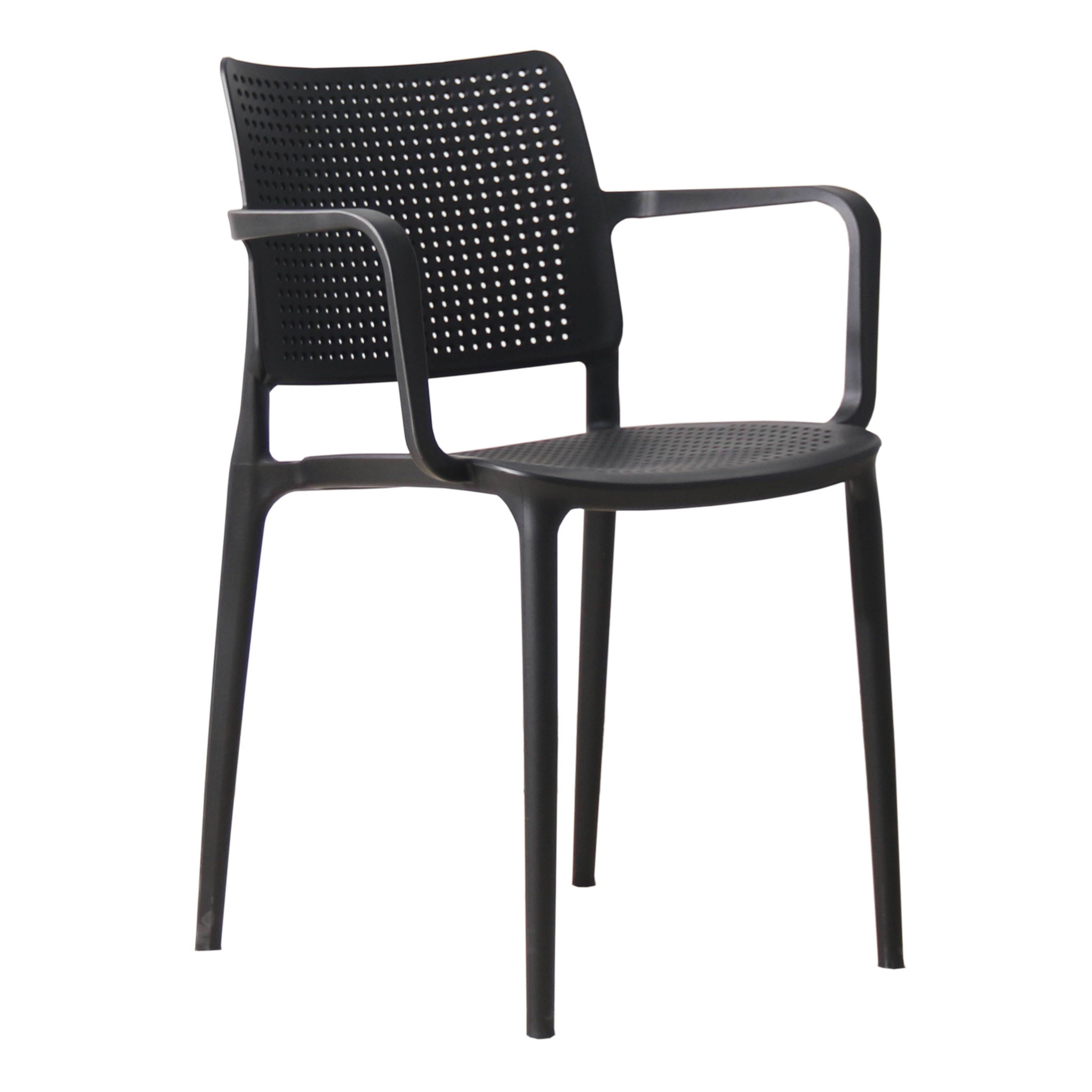 Oviala - Lot de 2 fauteuils de terrasse noir Riga - Oviala - Image 2