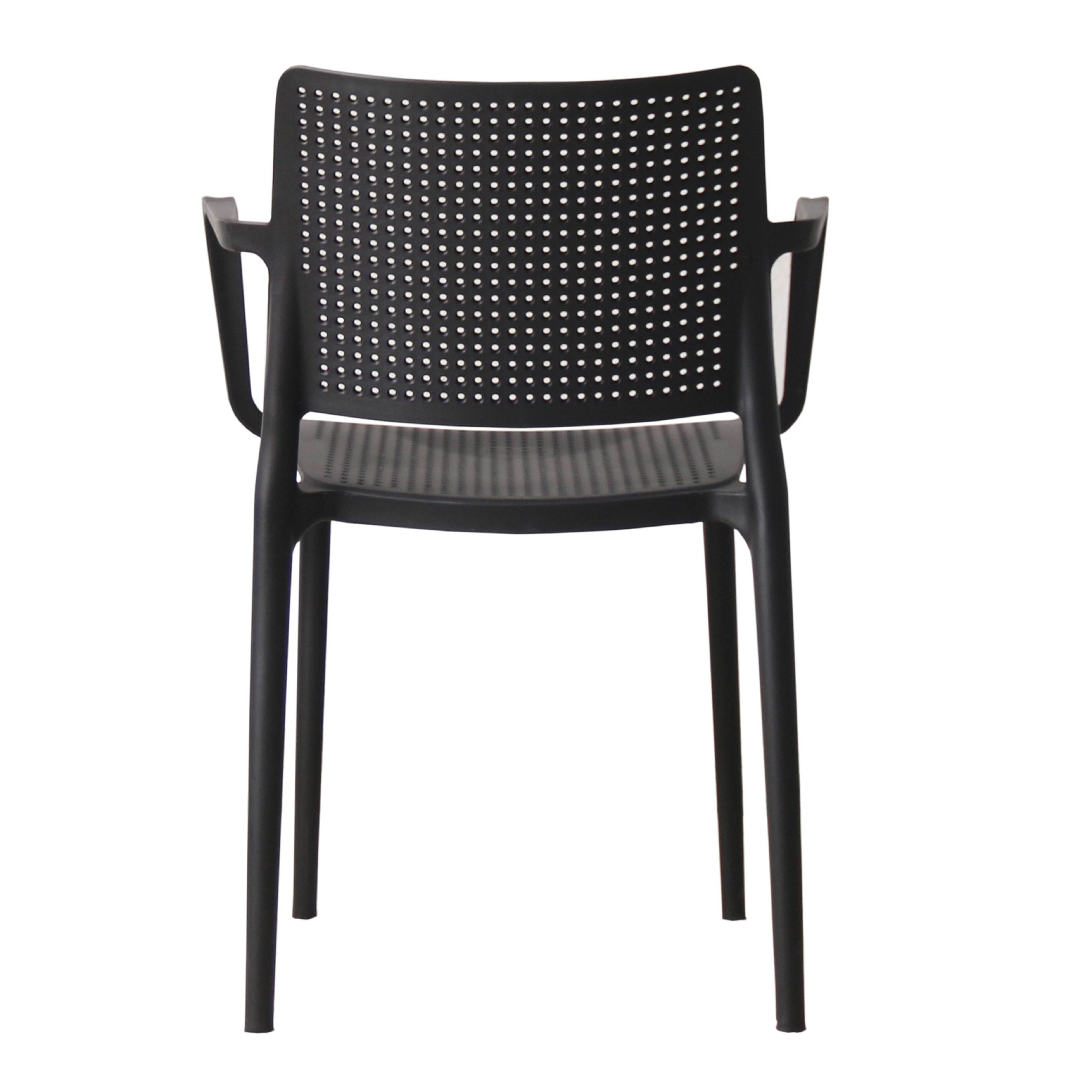 Oviala - Lot de 2 fauteuils de terrasse noir Riga - Oviala - Image 4