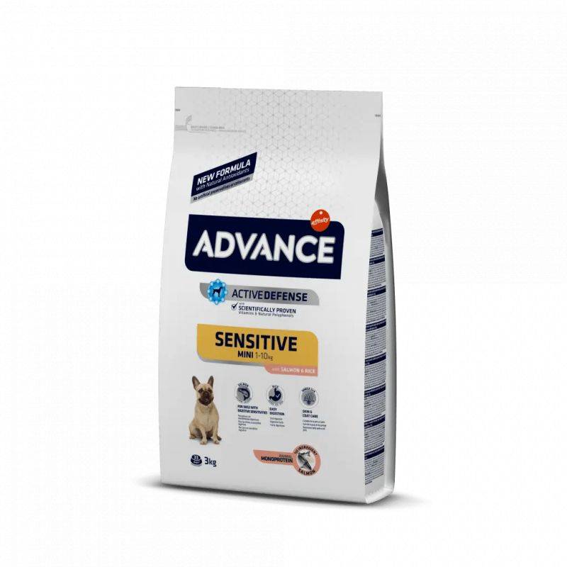 CROQUETTES CHIEN SENSITIVE MINI SAUMON - ADVANCE 3 kg - Image 1