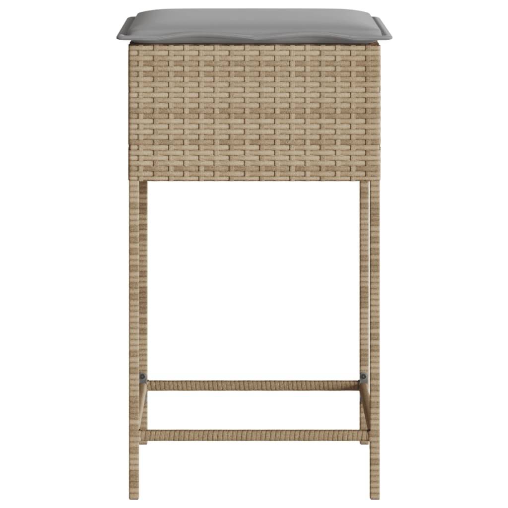 Chaise bois composite 2 places rotin beige  40 x 40 x 76 cm  - Prolenta premium  p364.5 - Image 6