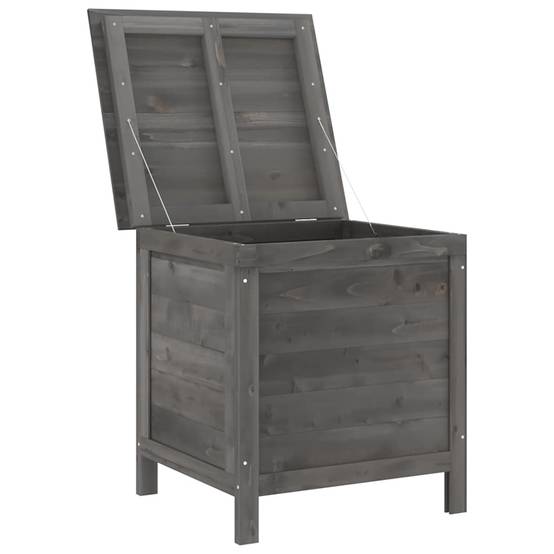 Boîte de Rangement Jardin en Bois de Sapin Massif pour Coussins et Outils Anthracite 50 cm – ComfortXL Outdoor Living - Image 3