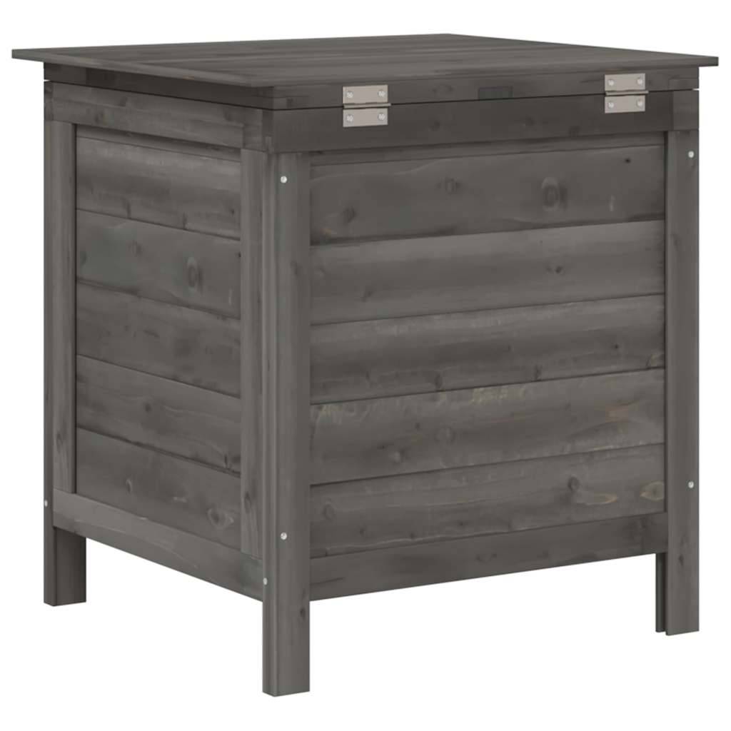Boîte de Rangement Jardin en Bois de Sapin Massif pour Coussins et Outils Anthracite 50 cm – ComfortXL Outdoor Living - Image 6
