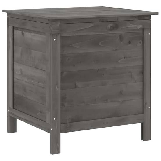 Boîte de Rangement Jardin en Bois de Sapin Massif pour Coussins et Outils Anthracite 50 cm – ComfortXL Outdoor Living - Image 2