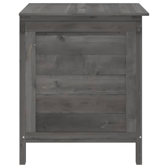 Boîte de Rangement Jardin en Bois de Sapin Massif pour Coussins et Outils Anthracite 50 cm – ComfortXL Outdoor Living - Image 5
