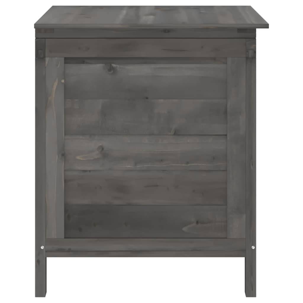 Boîte de Rangement Jardin en Bois de Sapin Massif pour Coussins et Outils Anthracite 50 cm – ComfortXL Outdoor Living - Image 5