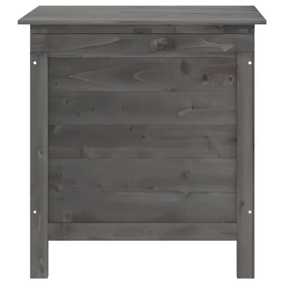 Boîte de Rangement Jardin en Bois de Sapin Massif pour Coussins et Outils Anthracite 50 cm – ComfortXL Outdoor Living - Image 4