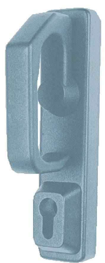 Demi-ensemble à bouton sans cylindre profil européen aluminium – JPM - EN3300-01-0A - Image 3