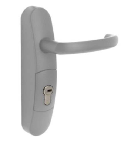 Demi-ensemble à bouton sans cylindre profil européen aluminium – JPM - EN3300-01-0A - Image 2