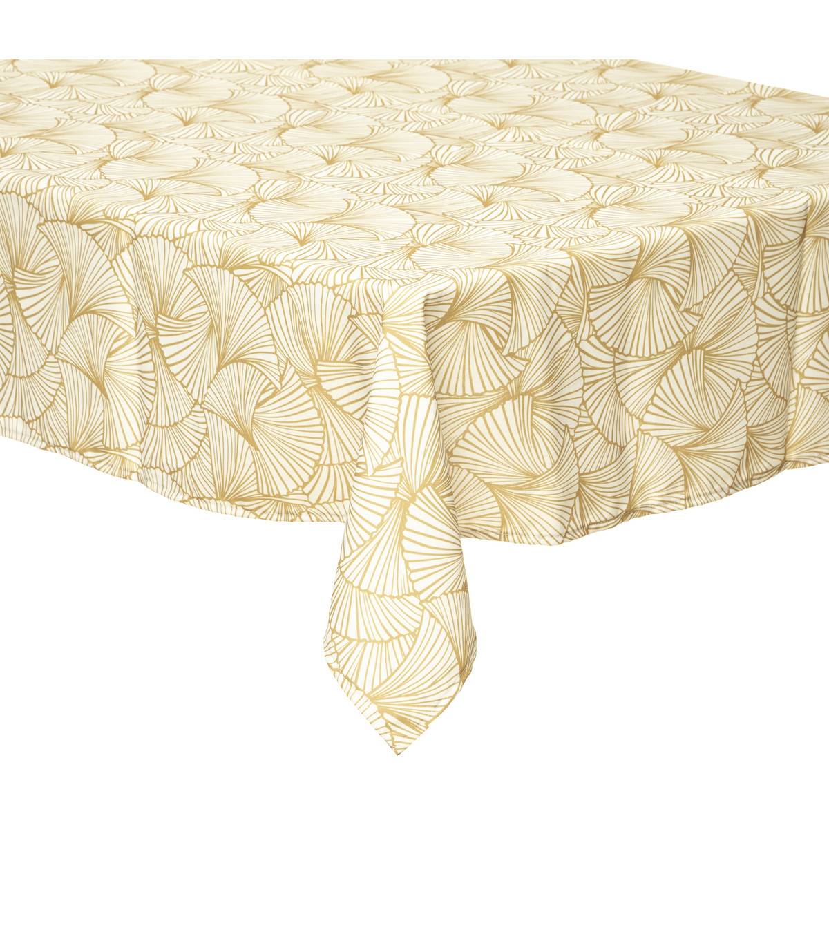 Nappe anti-tache tissu imprimé Ginkgo 140 x 240 cm - Image 1