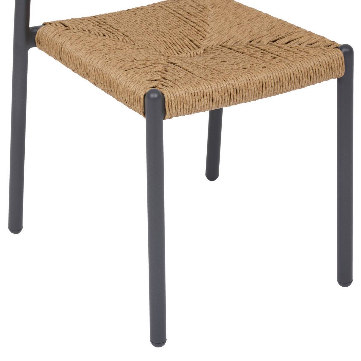 Hesperide - Chaise de jardin Wistty empilable gris graphite Hespéride - Image 4
