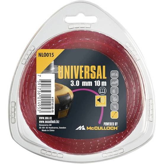 McCulloch - Fil de coupe-herbe en nylon 3mm x 10m NLO015