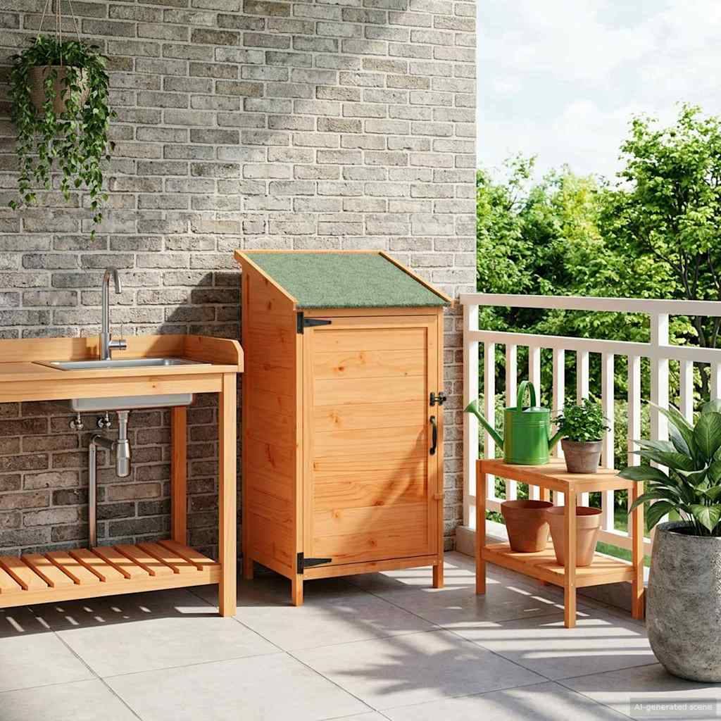 Vidaxl - Abri de jardin Marron 59 x 56 x 113,5 cm Bois de Sapin Massif vidaXL 42033439