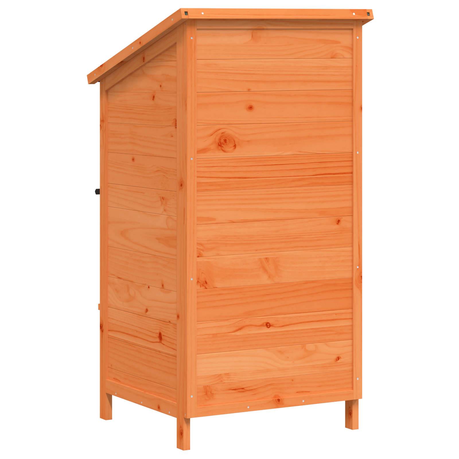 Vidaxl - Abri de jardin Marron 59 x 56 x 113,5 cm Bois de Sapin Massif vidaXL 42033439 - Image 8
