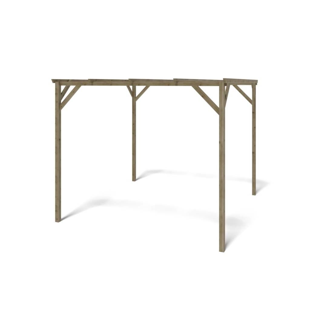 Altanka - Carport, abri de voiture  3x3 m - 9 m2 - CAR12 - ALTANKA - Image 3