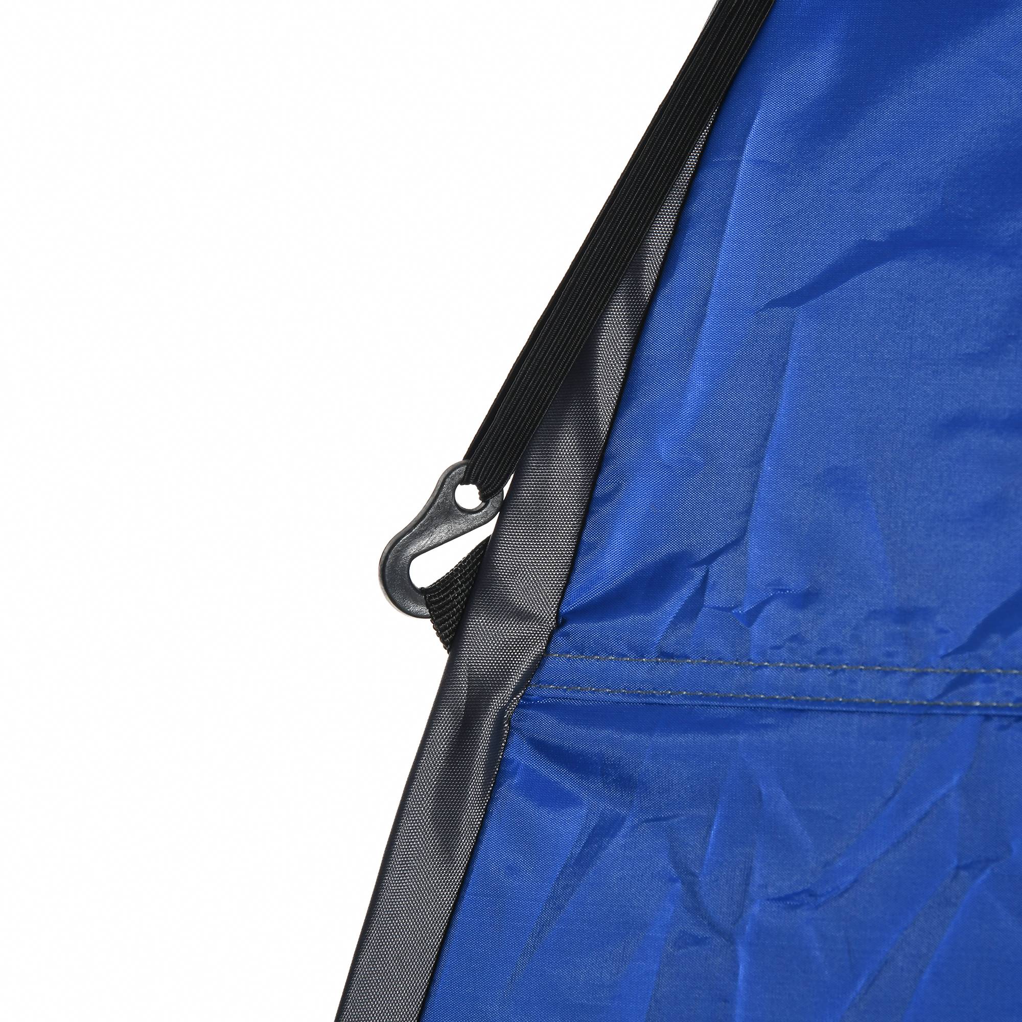 Sans Marque - Tente douche pop-up, WC camping, cabine change, sac, mobile, intime, stockage, bleu foncé, 126x124x189cm - Image 10