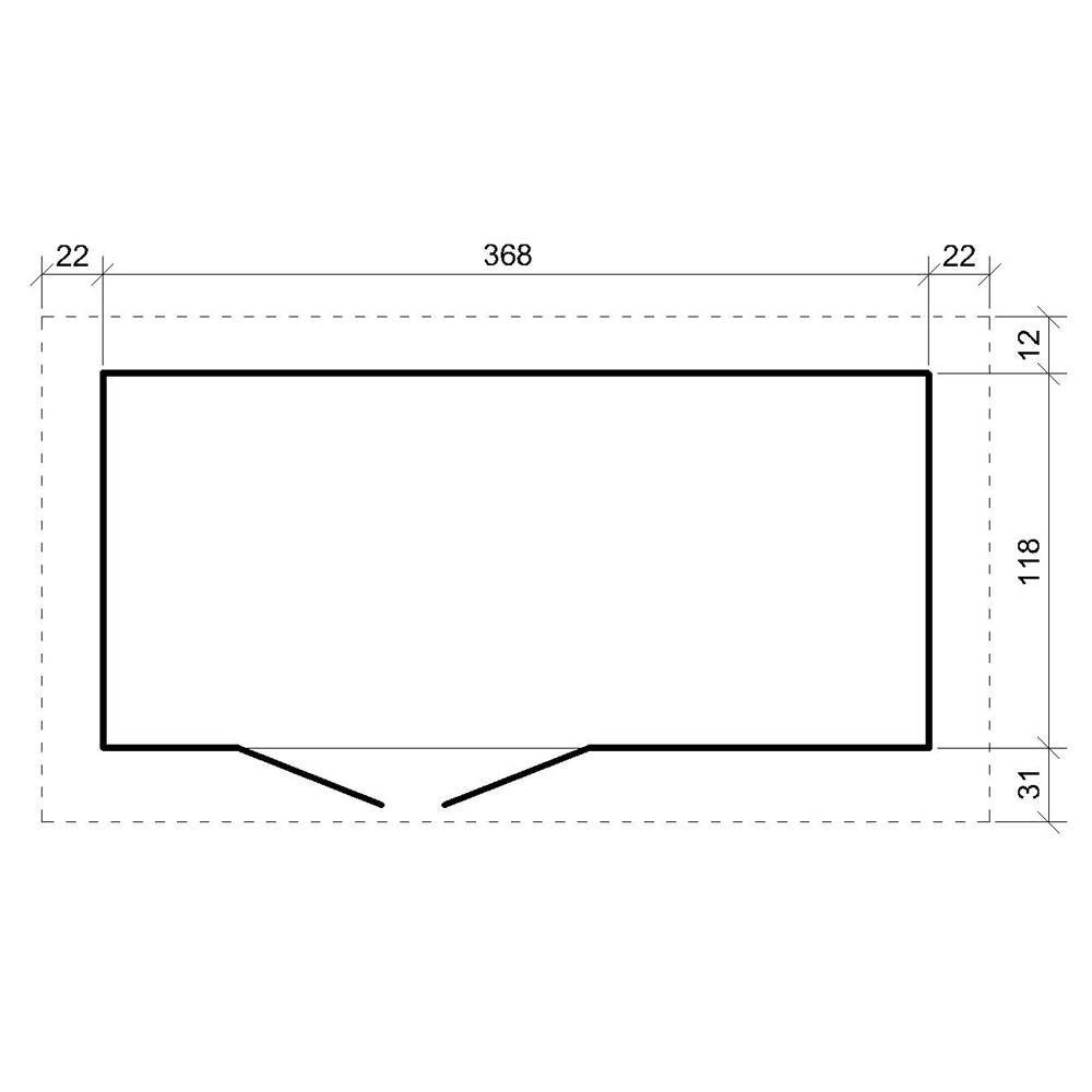 Timbela - Abri de Jardin Qualité Premium 4m² / L161xL412cm - Kit tout compris avec sol, tuiles bitumineuses, set de peinture - Timbela M902A-TERRA BROWN - Image 7