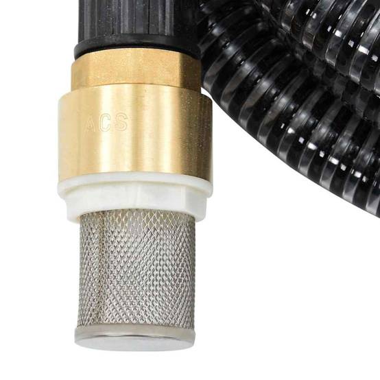 Vidaxl - Tuyau d'aspiration avec raccords en laiton noir 1,1" 4 m PVC vidaXL 151056 - Image 2