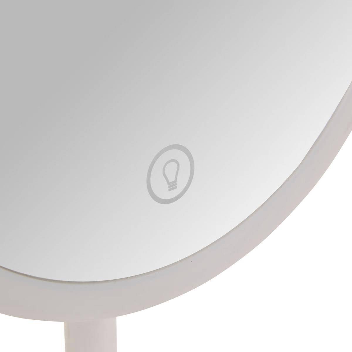 Miroir Lumineux à Poser "Tactile" 30cm Blanc - Image 2