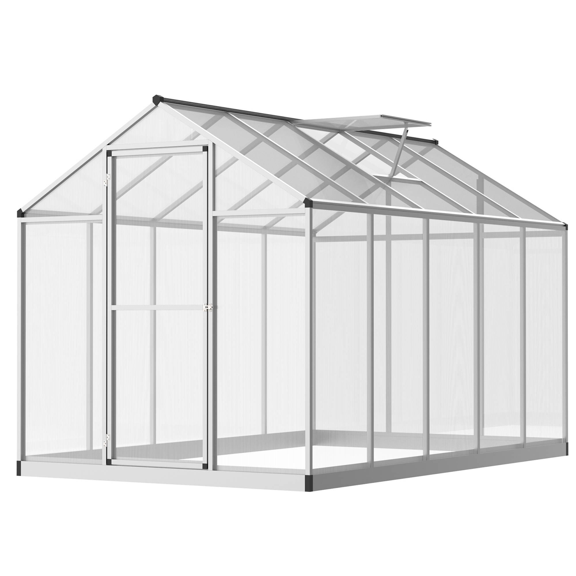 Serre de jardin Aluminium pour plantes et potager Protection optimale 303x183cm Transparent - ComfortXL Outdoor Living - Image 1