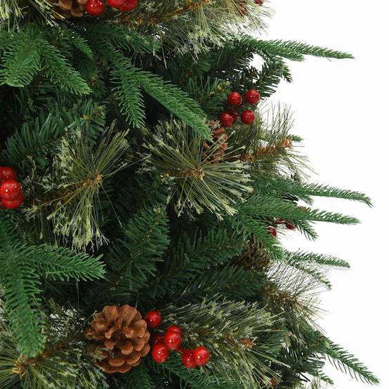 Sapin de Noël | Arbre de Noël Artificiel à Branches Articulées Vert 150 cm Maison Chic - Image 8