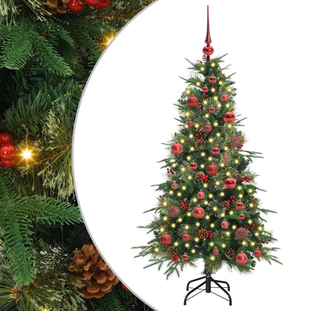 Sapin de Noël | Arbre de Noël Artificiel à Branches Articulées Vert 150 cm Maison Chic - Image 1