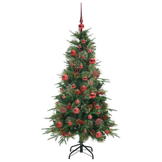 Sapin de Noël | Arbre de Noël Artificiel à Branches Articulées Vert 150 cm Maison Chic - Image 4