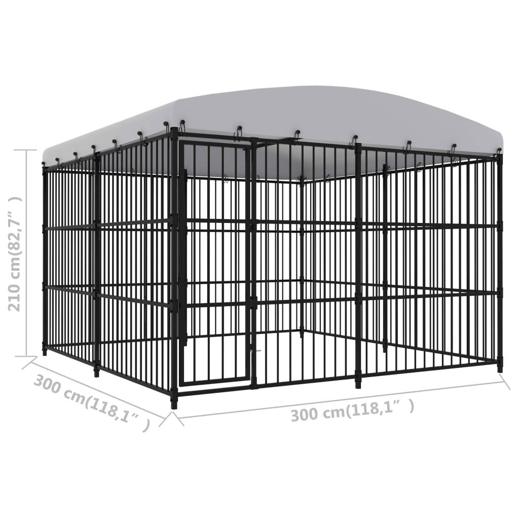 Vidaxl - Chenil extérieur avec toit 300x300x210 cm vidaXL 170895 - Image 5