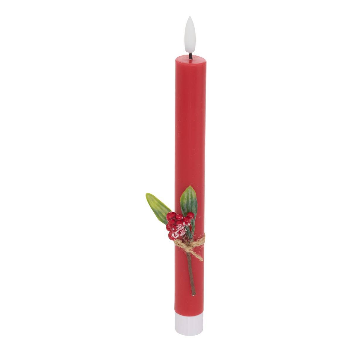 Atmosphera - Lot de 2 bougies LED Lupa bâton rouge - Atmosphera Créateur d'intérieur - Image 3