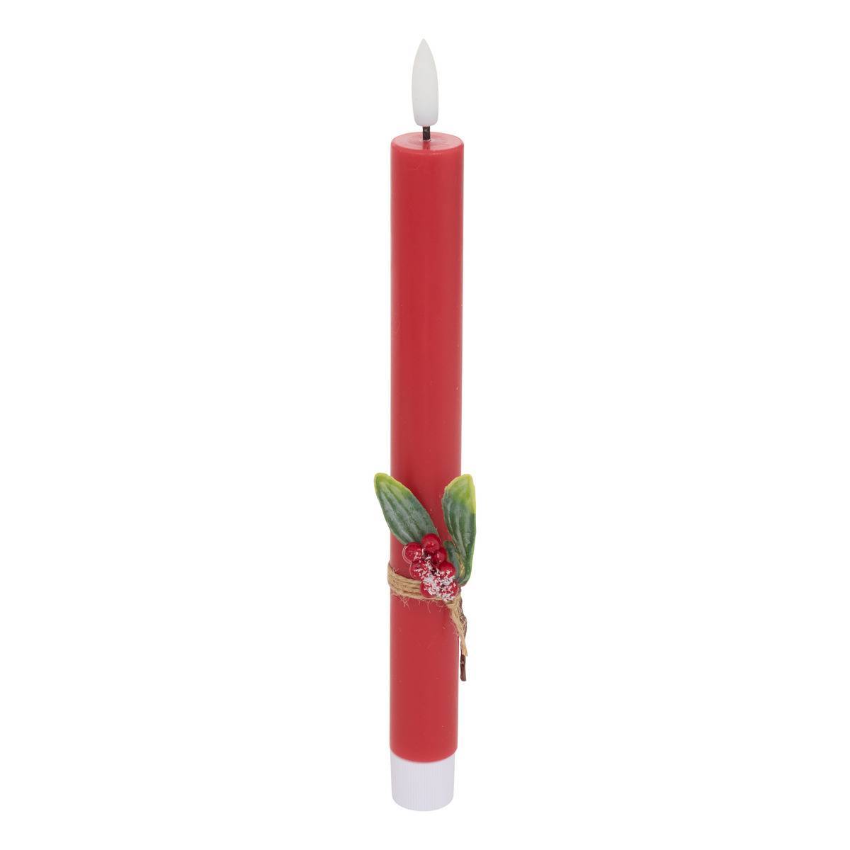 Atmosphera - Lot de 2 bougies LED Lupa bâton rouge - Atmosphera Créateur d'intérieur - Image 5
