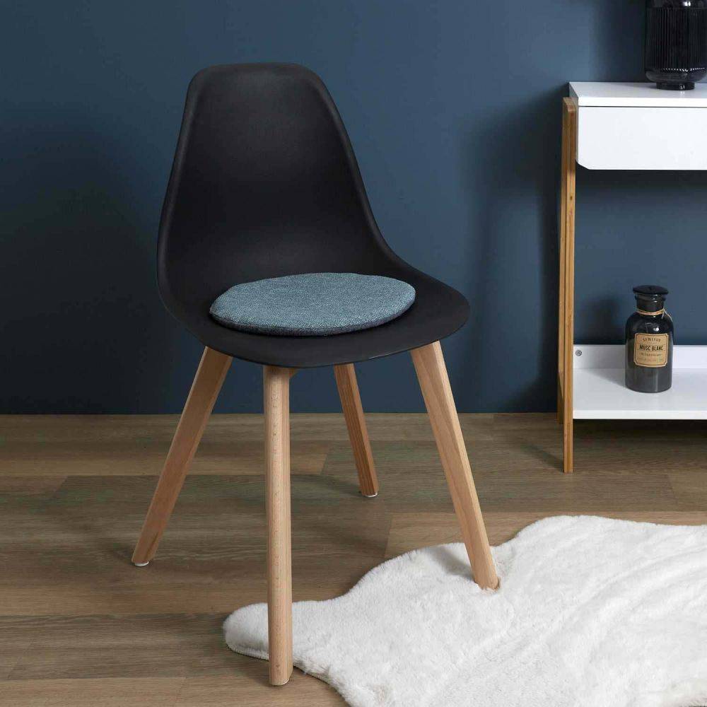 The Home Deco Factory - Galettes de chaise en tissu 34 cm Home (Lot de 6) - Image 2