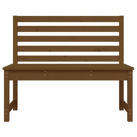 Banc De Jardin 80x38x45 Cm En Bois Massif De Pin - Mobilier Extérieur Robuste